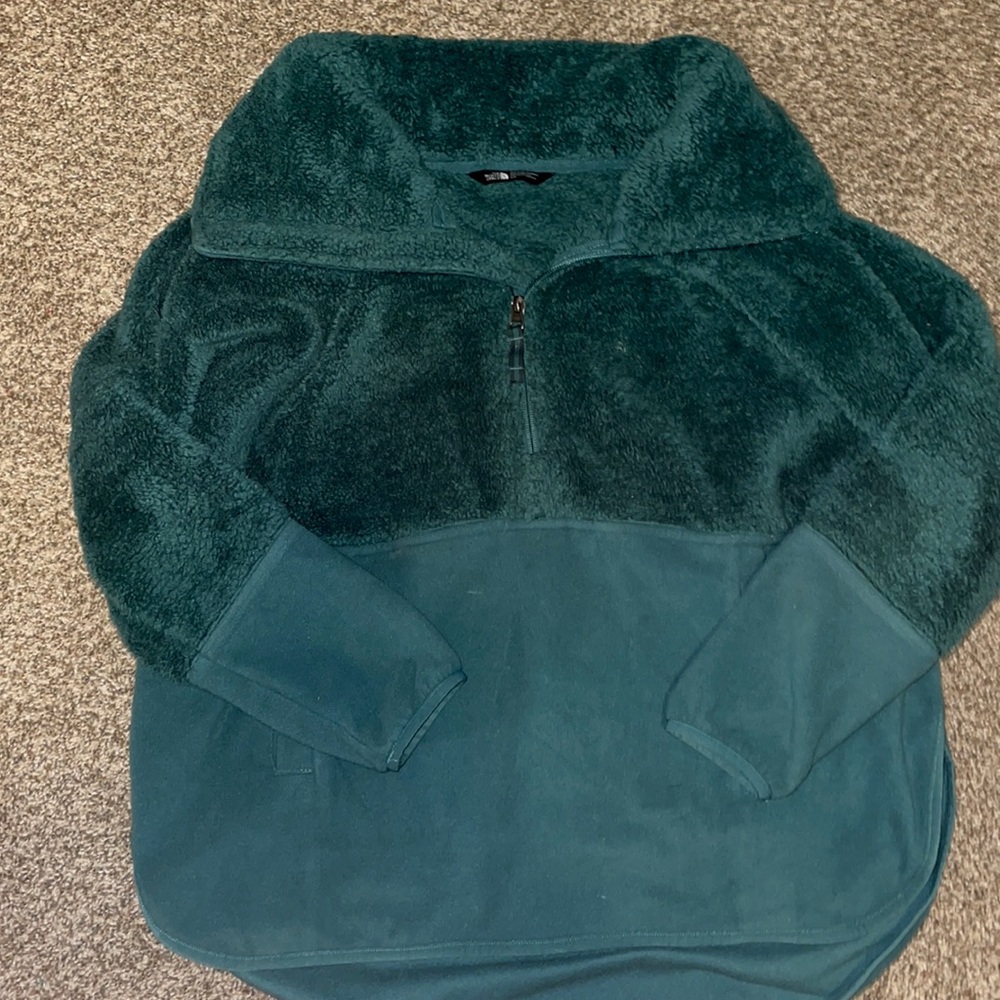 North face furry sweatshirt